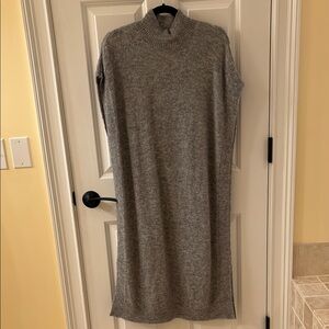 Summum woman Gray sleeveless mock neck sweater dress. Size S. NWOT